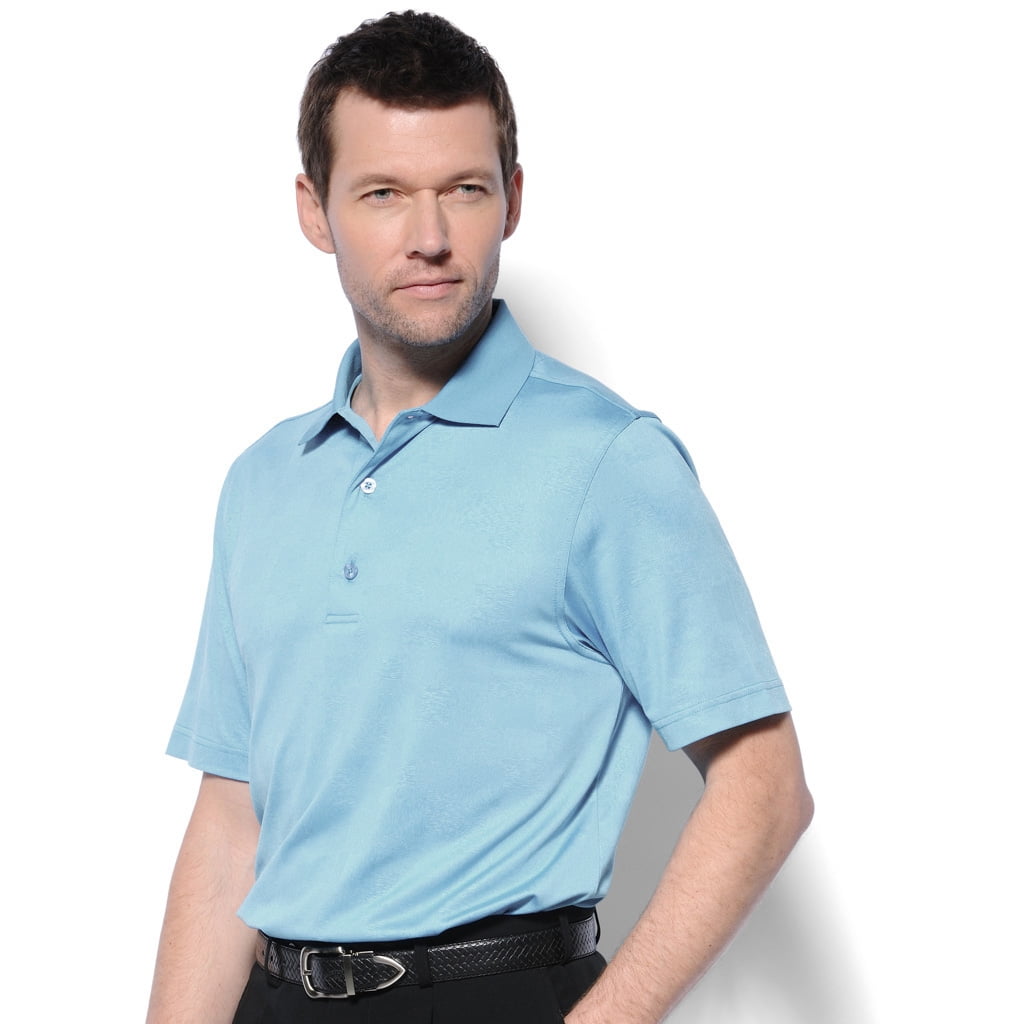 Monterey Club Men's Aero Emboss Texture Golf Polo Shirt 1206