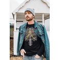 thumbnail image 2 of Halloween Steampunk Mechanical Skeleton Costume Mens Long Sleeve T Shirt, 2 of 5