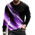 thumbnail image 6 of Viikei Mens Long Sleeve T Shirts Long Sleeve Shirts for Men Men's Loose Round Neck 3d Printing Long-sleeved T-Shirt Top, 6 of 7