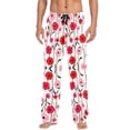thumbnail image 7 of FORMRS Mens Pajama Pants with Pockets Sleepwear Lounge Bottoms Sizes S-2XL, Pink Floral, 7 of 7