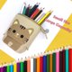 thumbnail image 2 of Estuche con cremallera, estuche para lápices para niñas y adolescentes, estuche para lápices para estudiantes, estuche para lápices con soporte, estuche telescópico para lápices, 2 of 7