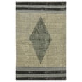 thumbnail image 1 of Casavani Hand Block Printed Cotton Rug Bedroom Living Room Carpets, Gray 3x5 feet, 1 of 5