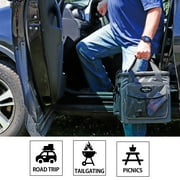Koolatron 12V Electric Cooler Bag, 13L (14 qt), Collapsible, Gray/Black
