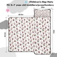 thumbnail image 5 of White Christmas Santa Pattern Toddler Nap Mats for Kids Preschool,50"x20" Sleeping Mat Bag or Kids,Toddler Sleeping Bag,Toddler Nap Mat or Daycare, 5 of 6