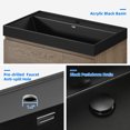 thumbnail image 4 of Uforic Wall Mounted Bathroom Vanity with Sink, 36 Inch Bathroom Sink Storge Cabinet with Drain, Sepia, 4 of 6