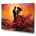 thumbnail image 2 of Designart "Salsa Dance Under The Sunset IV" Dance Canvas Wall Art, 2 of 7