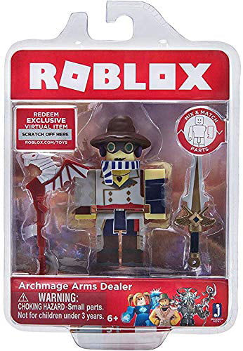 Roblox Archmage Arms Dealer Single Figure Core Pack With Exclusive Virtual Item Code Toys Games Action Figures - roblox fantastic frontier pits