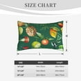 thumbnail image 6 of Naloa Vegan Pillowcase, Throw Pillowcase, Wrinkle-Free, Stain-Resistant with Hidden Zipper for Bedroom Sofa - 16"x24", 6 of 9