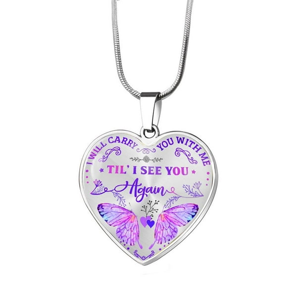 Collar para mujer, joyería para mujer, collar de acero inoxidable, colgante de aleación con forma de corazón de melocotón, pendiente.