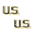 thumbnail image 2 of Gold - US Lapel Pin-On Insignia Pair, 2 of 2