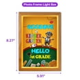 thumbnail image 5 of Back to School Schnauzer Goodbye Kindergarten Hello 1st Grade Acrylic Plaque with Wood Photo Frame Box Miniature Schnauzer Dog Lover Light Box - 02011, 5 of 5