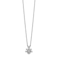 thumbnail image 2 of Primal Gold 14 Karat White Gold Diamond Bee 18-inch Necklace, 2 of 2