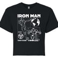 thumbnail image 3 of Marvel Iron Man - Schematic - Juniors Cropped Graphic T-Shirt, 3 of 5