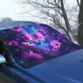 thumbnail image 3 of FORUDESIGNS Galaxy Butterfly Daisy Pattern Car Windshield Cover for Ice and Snow, Upgraded Thicken Auto Waterproof Frost Cover Automotive Windshield Protector Car Accessories for All Weather, 3 of 6