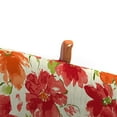 thumbnail image 4 of Jordan Manufacturing 72" x 22" Zion Granola Red and Orange Stripe and Marcia Granola Floral Reversible Rectangular Outdoor Chaise Lounge Cushion with Ties and Hanger Loop, 4 of 14