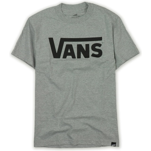 Vans Classic Logo Graphic playera para hombre, gris, mediano Vans Camiseta gráfica