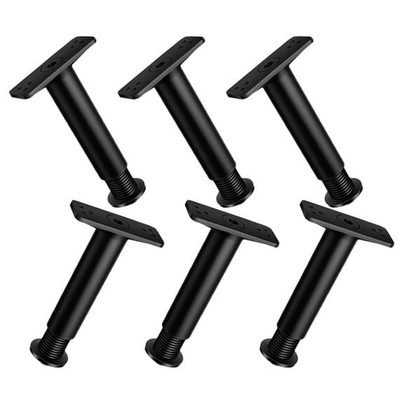 Worgeous 6 Pcs Furniture Leg Risers Leveler Bed Support Frame