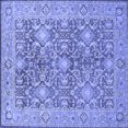 thumbnail image 1 of Ahgly Company Indoor Square Oriental Blue Industrial Area Rugs, 3' Square, 1 of 4