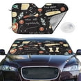 thumbnail image 2 of Balery Vegetable Quiche Windshield Sun Shade, Car Front Window Sunshade Cover ,Automotive Interior Portected Blocks Uv Rays For Car Pickup Truck Suv Accessories- Small, 2 of 7