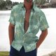 thumbnail image 2 of Camisa retro para hombre 2024, camisas de manga corta con estampado de árbol de coco, ropa informal de playa para hombre, camisas hawaianas holgadas de gran tamaño para hombre, 2 of 5
