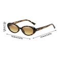 thumbnail image 2 of Women's Polarized Oval Retro Sunglasses Classic Sunglasses Curtains Fashionable Sunshade Lampshades Sunglasses, 2 of 2