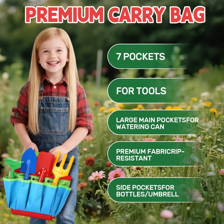 JoyStone Kids Gardening Set, Dinosaur Watering Can 19 Pieces photo 2