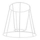 thumbnail image 1 of Marco de pantalla de lámpara, cubierta de pantalla de lámpara de mesa, soporte de pantalla para dormitorio, cafetería Campana 12cmx17cmx16cm, 1 of 7