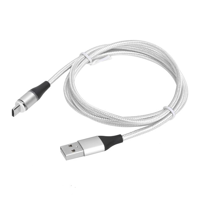 AMONIDA 3 In 1 Super Fast Charging Cable,3 In 1 Nylon Braided Magnetic 5A Super Fast Charging Cable For IOS/Type C/Micro USB Ports,Nylon Braided Fast Charging Cable