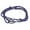 Blue, variant on Anchor and Hook Wrap Bracelets - Adjustable Bracelet with Anchor or Hook - Nautical Fashion Accessory - Necklace or Bracelet (Navy Blue Silver Hook)