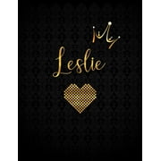 Leslie: Personalized Lined Journal with Inspirational Quotes