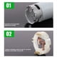thumbnail image 4 of Motor Cepillado RS550 de 21 V, 14 Dientes, Adecuado para Mini Motosierra Inalámbrica de 4, 6 Pulgadas, Maderera, Accesorios para Herramientas Eléctricas, 4 of 5
