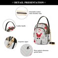 thumbnail image 4 of FORMRS Crossbody Bag for Women Quilted Travel Shoulder Cell Phone Purse with Chain Strap Handbag, Gray Christmas Santa, 4 of 7