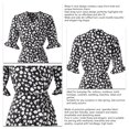 thumbnail image 2 of Vestido Con Dobladillo Con Volantes Y Abertura Lateral, Vestido Cruzado Con Cuello En V Y Estampado Floral Fluido Para Las Fiestas ANGGREK Otros, 2 of 4