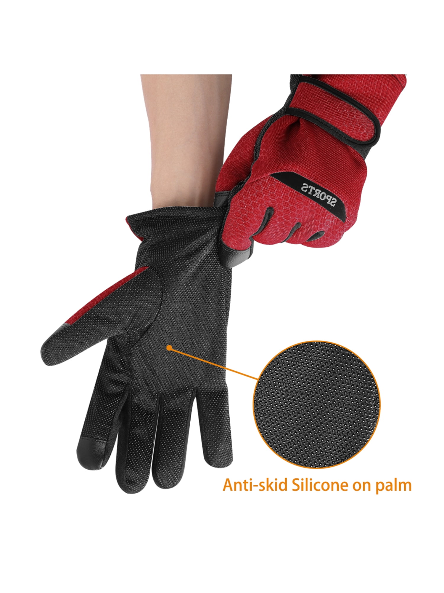Winter Full Fingers Gloves Keep Warm Soft Lined Gloves for Men and