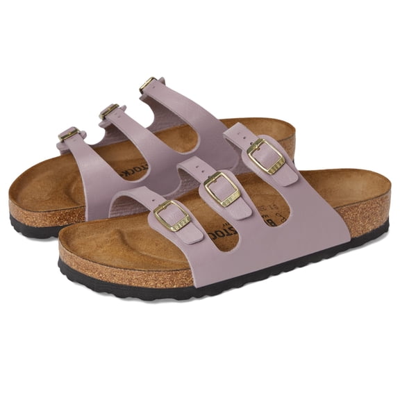 Birkenstock Women's Florida Birko-Flor-Graceful Sandal, Faded Purple, 9-9.5