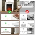 thumbnail image 4 of HOMCOM Modern Fireplace Mantel, Freestanding Fireplace Surround for Electric Fireplaces, 43.3" W x 39.8" H, White, 4 of 9