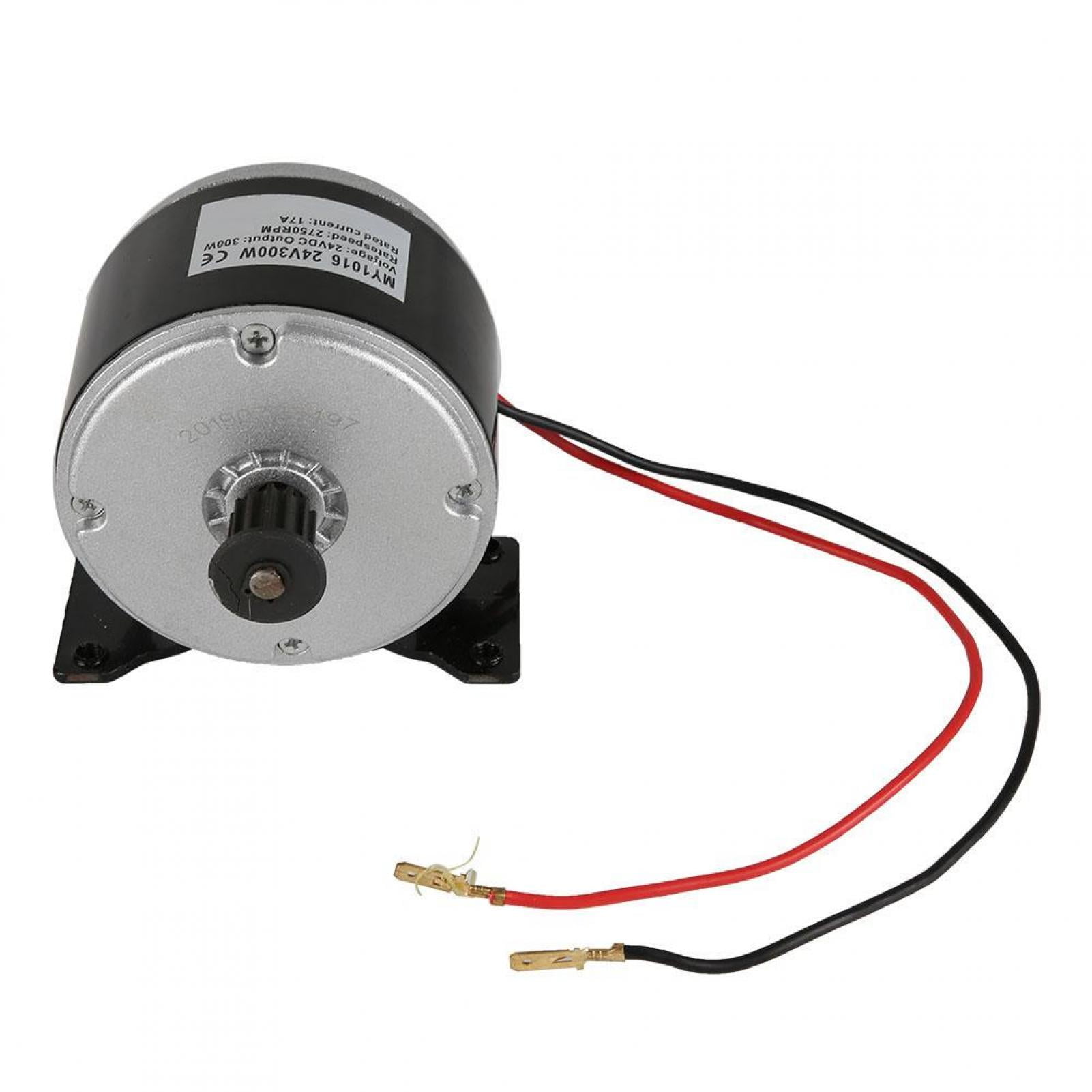 Domqga MY1016 24V 300W Aluminum Small Portable Brush Motor for Electric Scooter Vehicle,Brushed Motor
