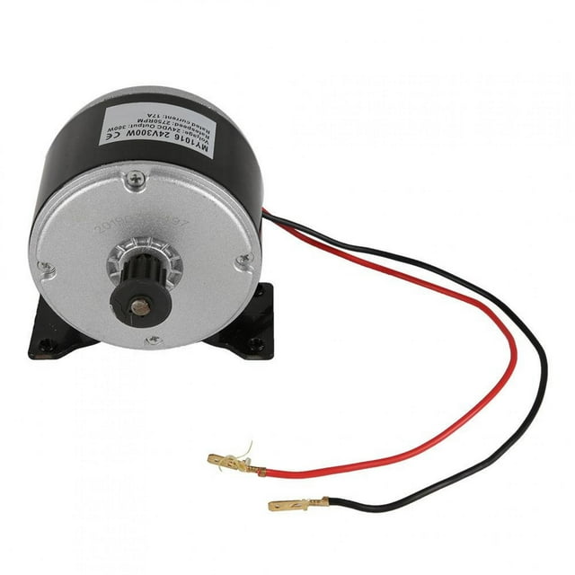 Domqga MY1016 24V 300W Aluminum Small Portable Brush Motor for Electric Scooter Vehicle,Brushed Motor