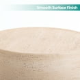 thumbnail image 3 of MOALCOFER Small Round Outdoor Side Table,Lightweight Accent Patio Side Table with Concrete Finish, 3 of 7