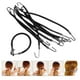 thumbnail image 4 of 10 piezas de lazos para niñas, ganchos para cola de caballo, bandas elásticas, cuerdas para el cabello, accesorios para el cabello Negro, 4 of 8