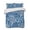 Navy Blue, variant on Quilts King Size Bedding Set, Orange Red Coral Coastal Lightweight Quilted Comforter, Ocean Nautical Seaside Beach Soft Reversible Bedspread Coverlet with Pillow Covers for All Season, 96" x 106"