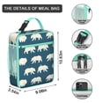 thumbnail image 3 of Bear Insulated Lunch Box Teen Reusable Lunch Tote Bag Lightweight Portable Lunch Bag Work Beach, 3 of 6