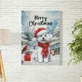 thumbnail image 2 of Merry Christmas Bichon Frise Enjoys Woofmas Winter Xmas Holiday Vertical Matte Canvas Poster Bichons Dog Lovers Gifts Idea Wall Art Home Decor - 02022, 2 of 5