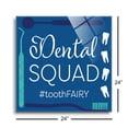 thumbnail image 3 of Dental Squad Tooth Fairy Blue Toothbrush 24 x 24 Glass Wall Hanging Sign, 3 of 4