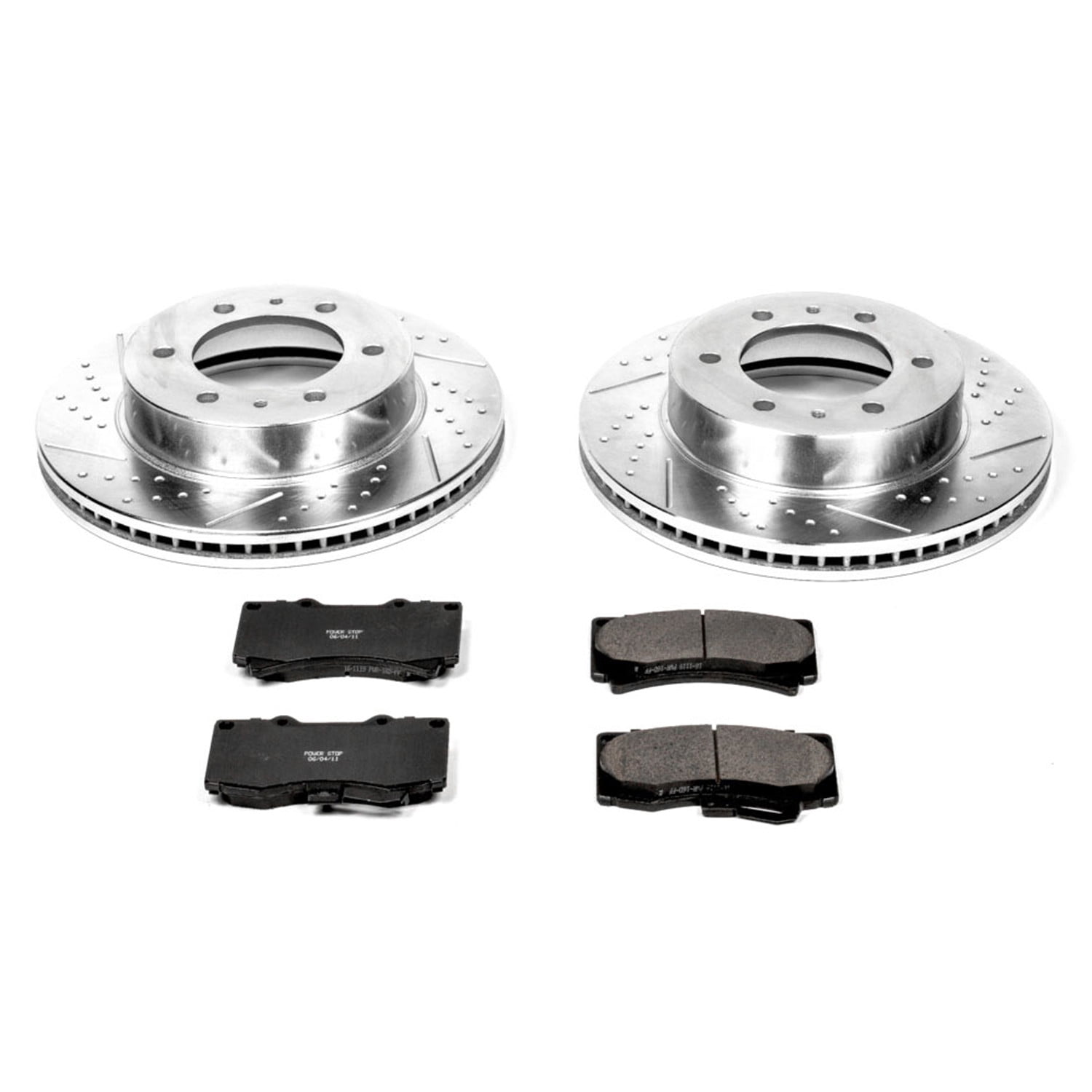PowerStop Front Z23 Evolution Sport Carbon-Fiber Ceramic Brake Pad and Drilled & Slotted Rotor Kit Fits: HUMMER Select Models K3035
