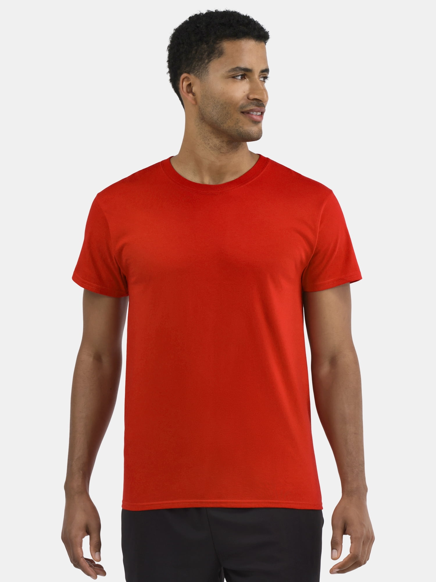 Athletic Works Men's and Big Men's Cotton Active Tee, 4-Pack, Sizes XS-5XL