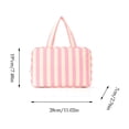thumbnail image 3 of Toiletry Bag, Large Travel Makeup Bag with 4 Fold Compartments, Waterproof Cosmetic Organizer with Transparent Pockets for Toiletries and Brushes, 3 of 9