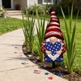 thumbnail image 5 of Patriotic Gnome Garden Stake Ornament, Red White Blue 4th Of July Outdoor Yard Art Decor Independence Day, 5 of 6