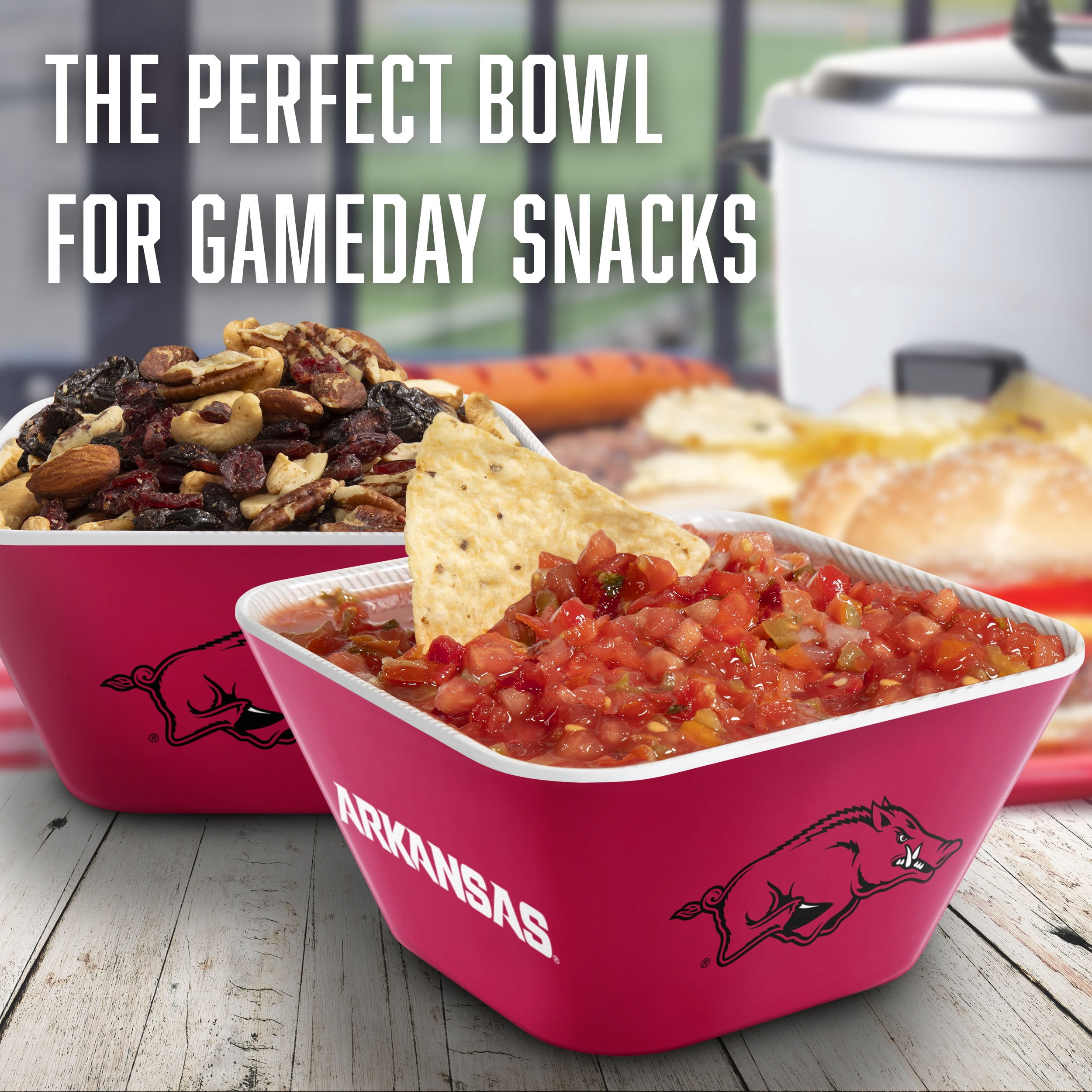 YouTheFan NCAA Arkansas Razorbacks Small Snack Bowl