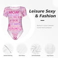 thumbnail image 6 of Daiia Best Mom ever print Women's Crew Neck Short Sleeve Bodysuit Fashion Tops Fit Casual Basic Extender Bodysuit-XX-Large, 6 of 9